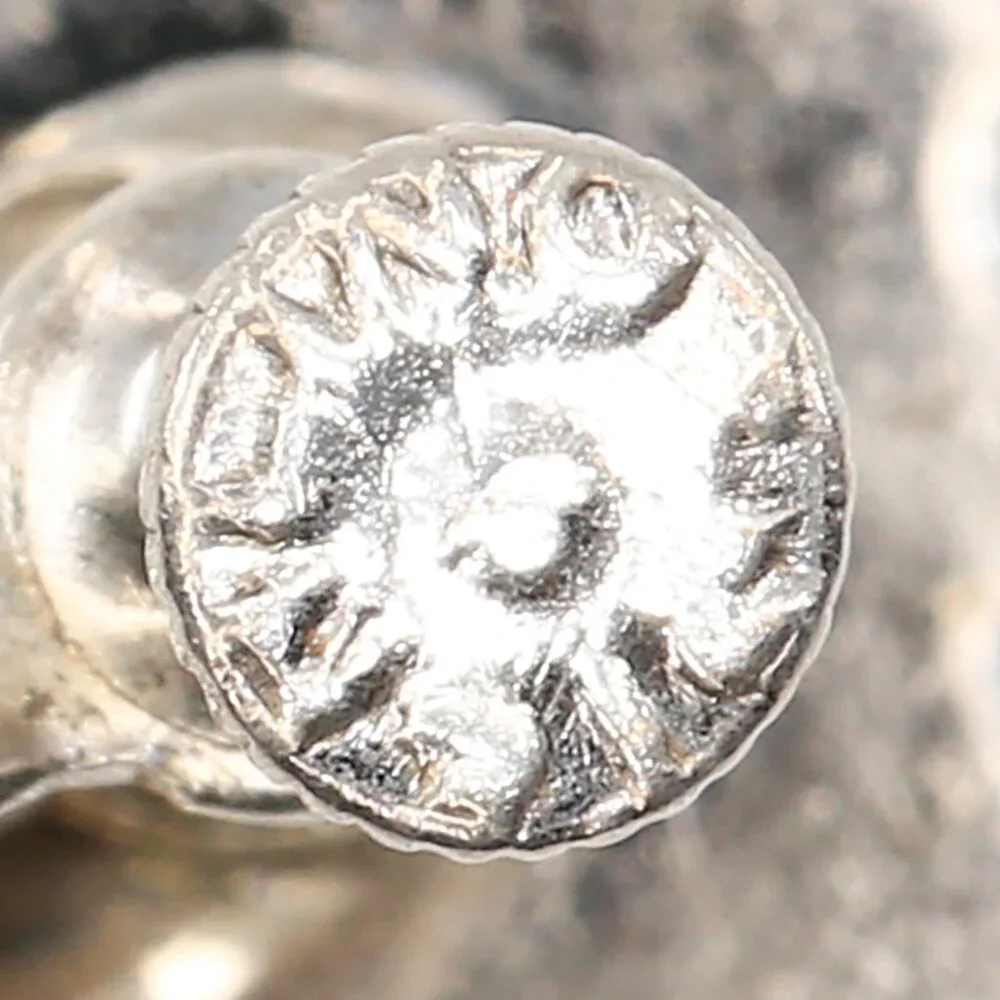 Vintage Sterling‎ Bead Set Marcasite Flower Screw Back Figural Earrings 1940s